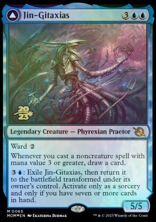 Jin-Gitaxias // The Great Synthesis [March of the Machine Prerelease Promos] | Exor Games Summserside