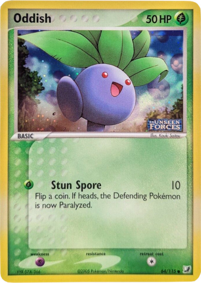 Oddish (64/115) (Stamped) [EX: Unseen Forces] | Exor Games Summserside