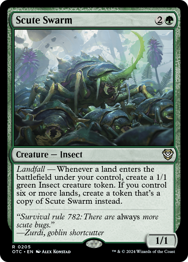 Scute Swarm [Outlaws of Thunder Junction Commander] | Exor Games Summserside