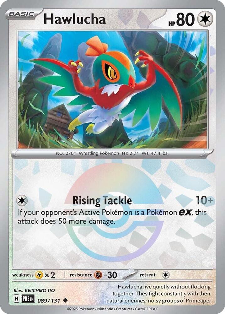 Hawlucha (089/131) (Poke Ball Pattern) [Scarlet & Violet: Prismatic Evolutions] | Exor Games Summserside