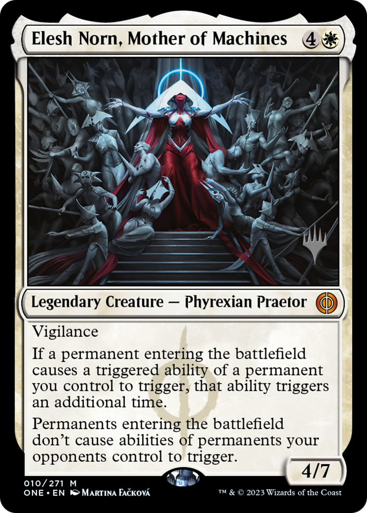 Elesh Norn, Mother of Machines (Promo Pack) [Phyrexia: All Will Be One Promos] | Exor Games Summserside