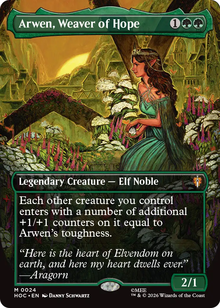 Arwen, Weaver of Hope (Borderless) [The Hobbit: Eternal-Legal] | Exor Games Summserside