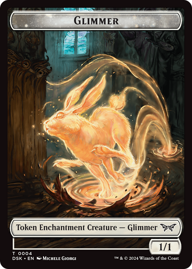 Glimmer Token [Duskmourn: House of Horror Tokens] | Exor Games Summserside