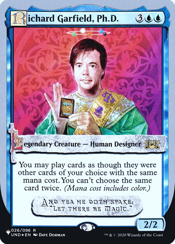 Richard Garfield, Ph.D. (Unfinity Foil Edition) [The List] | Exor Games Summserside