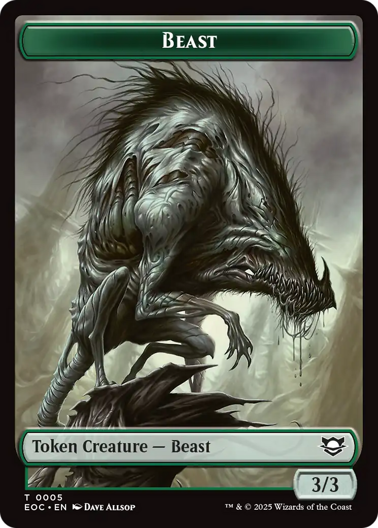 Clue // Beast (0005) Double-Sided Token [Edge of Eternities Commander Tokens] | Exor Games Summserside