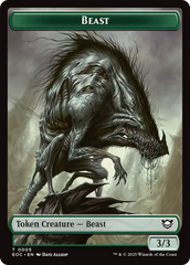 Clue // Beast (0005) Double-Sided Token [Edge of Eternities Commander Tokens] | Exor Games Summserside