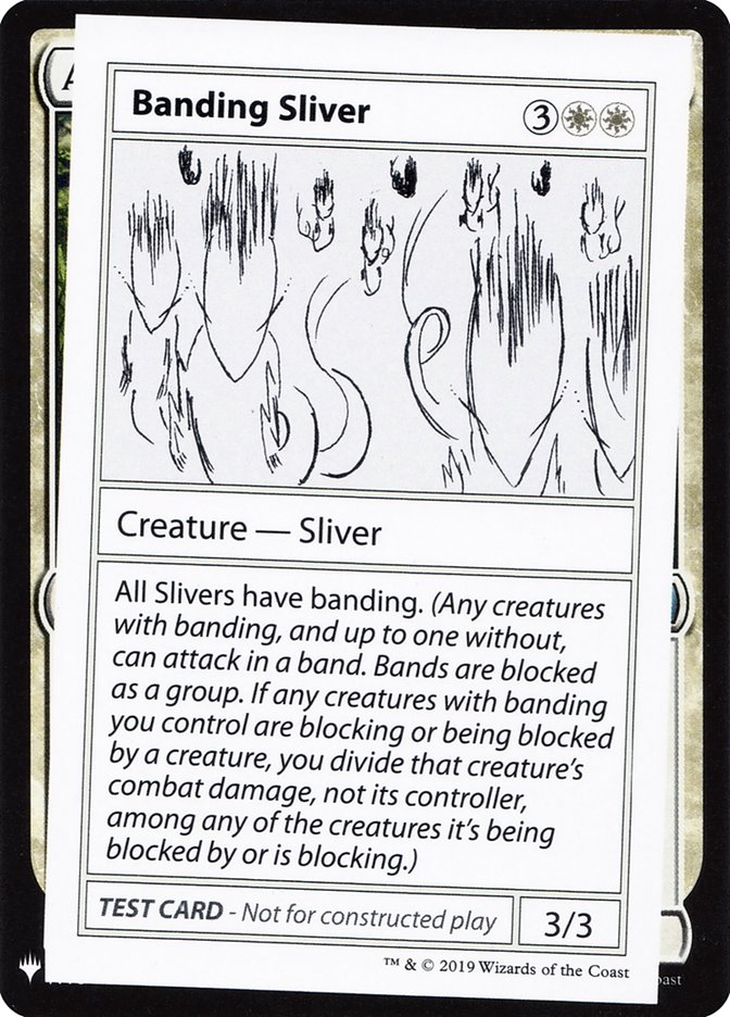 Banding Sliver [Mystery Booster Playtest Cards] | Exor Games Summserside