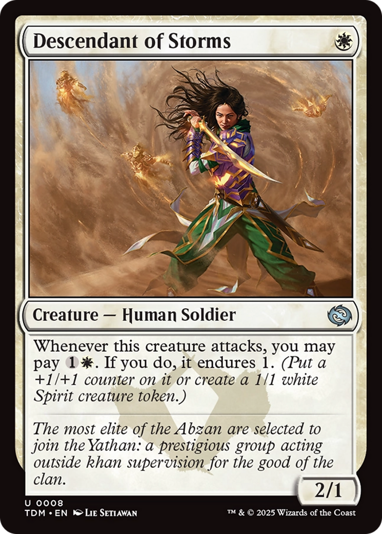 Descendant of Storms [Tarkir: Dragonstorm] | Exor Games Summserside