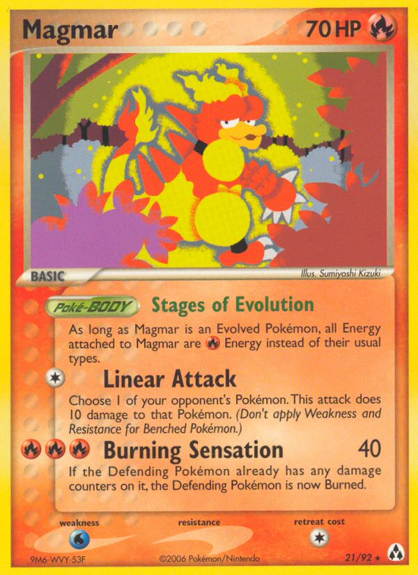 Magmar (21/92) [EX: Legend Maker] | Exor Games Summserside