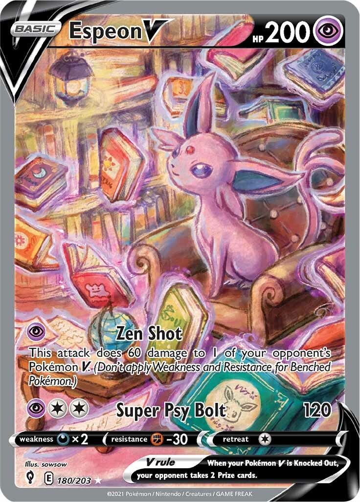 Espeon V (180/203) [Sword & Shield: Evolving Skies] | Exor Games Summserside