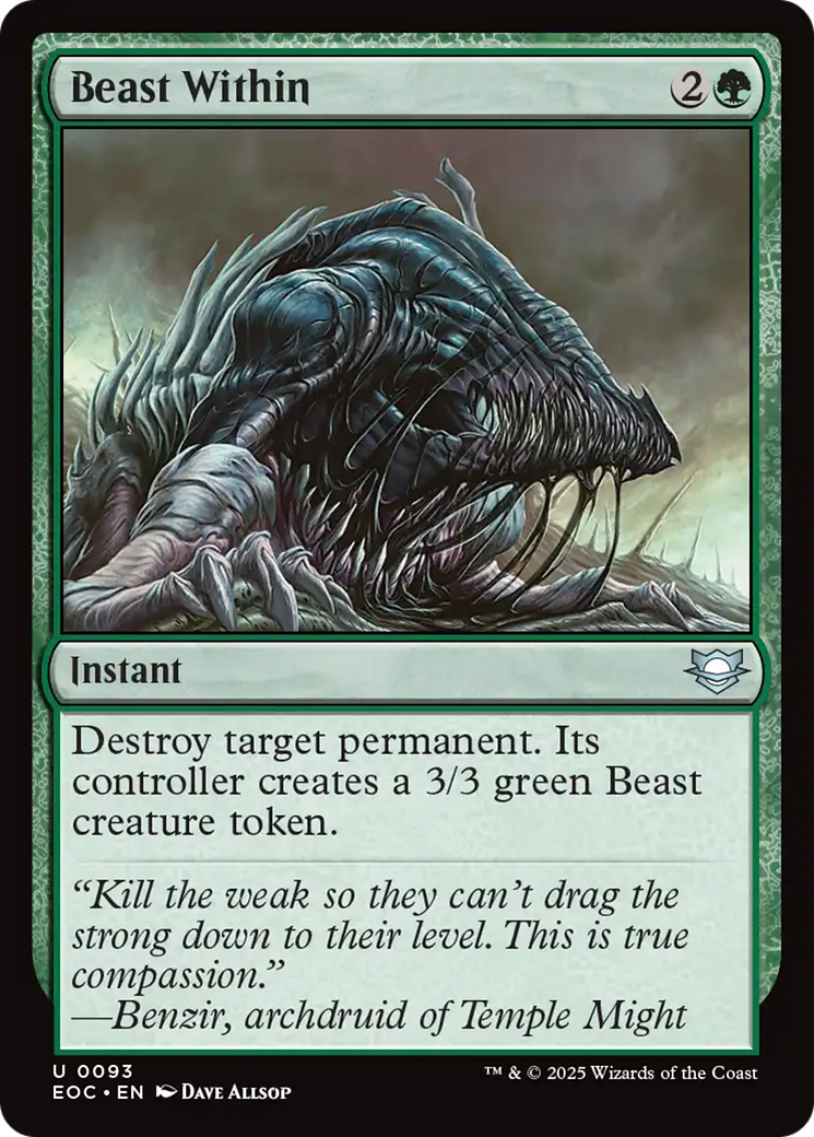 Beast Within [Edge of Eternities Commander] | Exor Games Summserside
