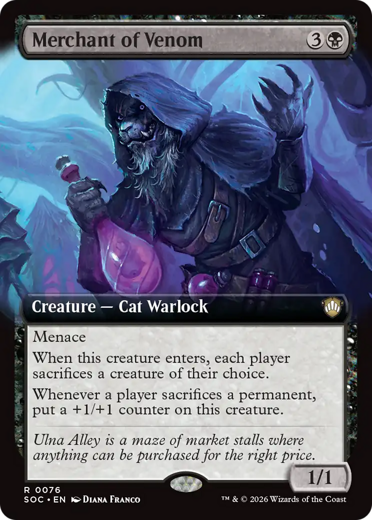 Merchant of Venom (Extended Art) [Secrets of Strixhaven Commander] | Exor Games Summserside