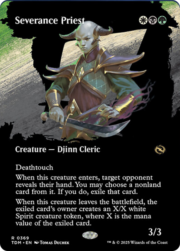 Severance Priest (Borderless) [Tarkir: Dragonstorm] | Exor Games Summserside