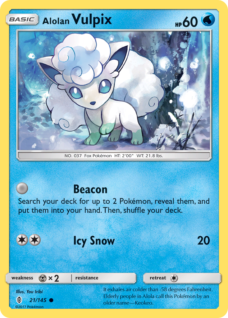 Alolan Vulpix (21/145) [Sun & Moon: Guardians Rising] | Exor Games Summserside