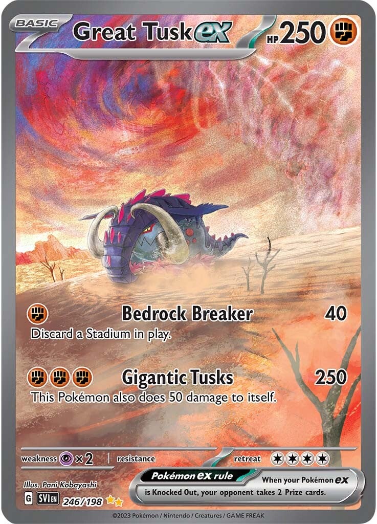 Great Tusk ex (246/198) [Scarlet & Violet: Base Set] | Exor Games Summserside