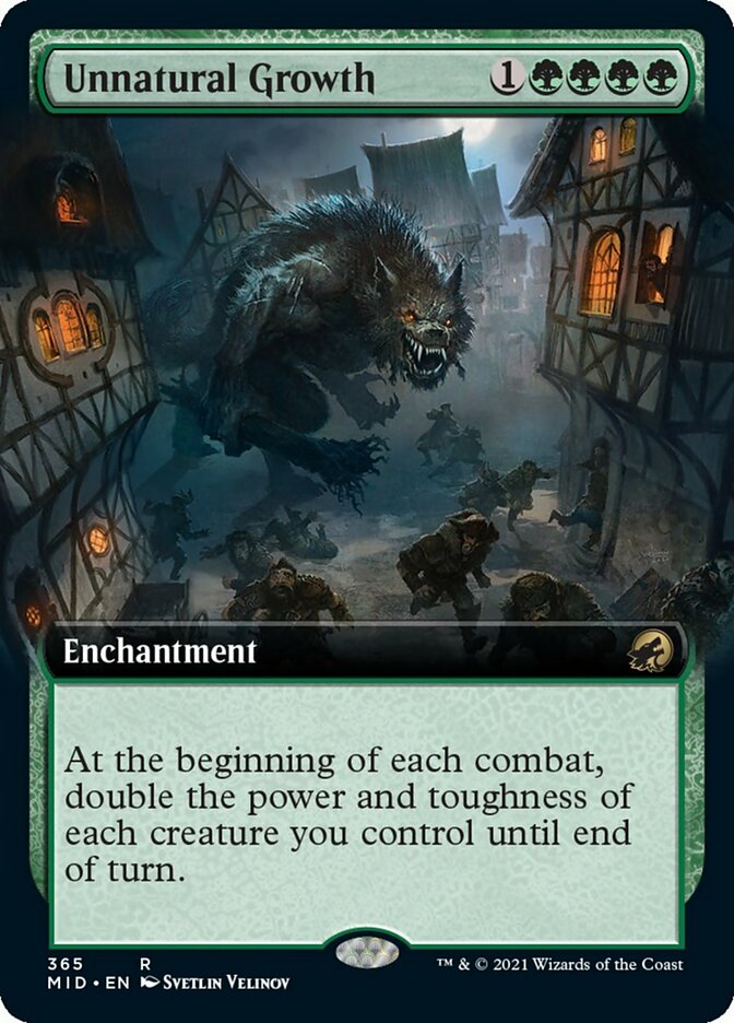 Unnatural Growth (Extended Art) [Innistrad: Midnight Hunt] | Exor Games Summserside