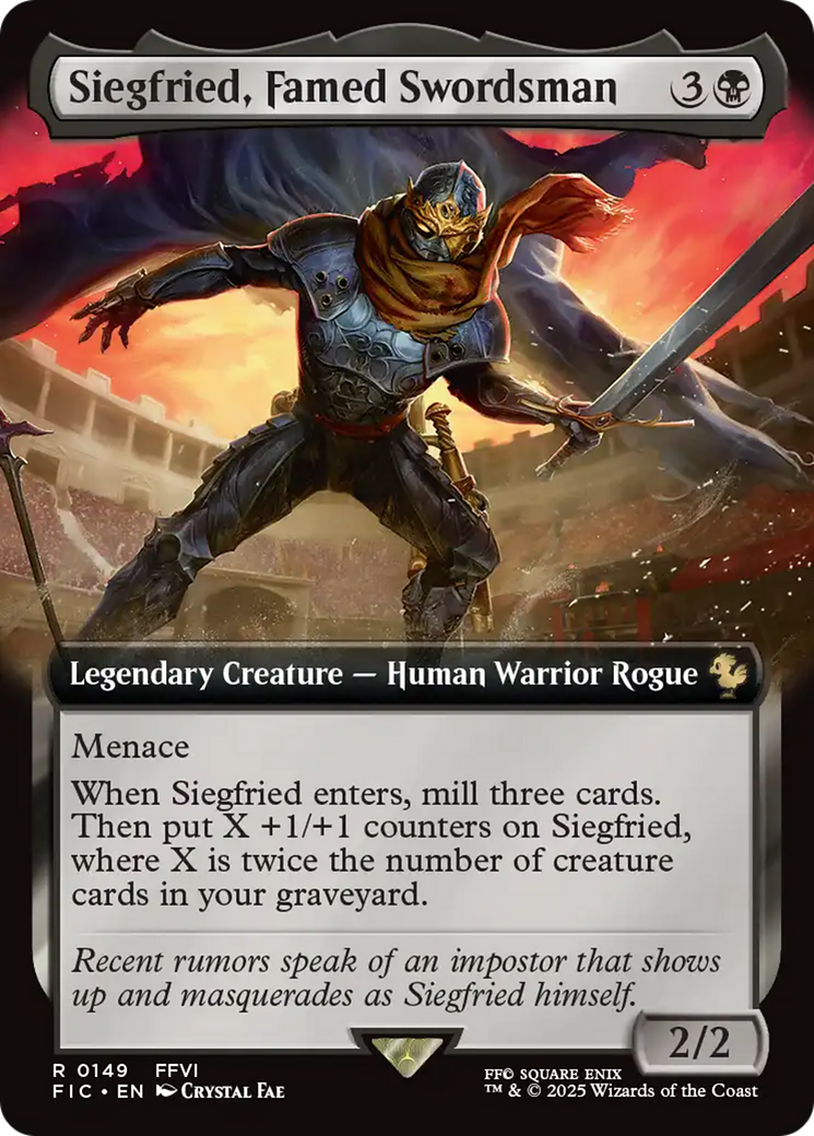Siegfried, Famed Swordsman (Extended Art) [FINAL FANTASY Commander] | Exor Games Summserside
