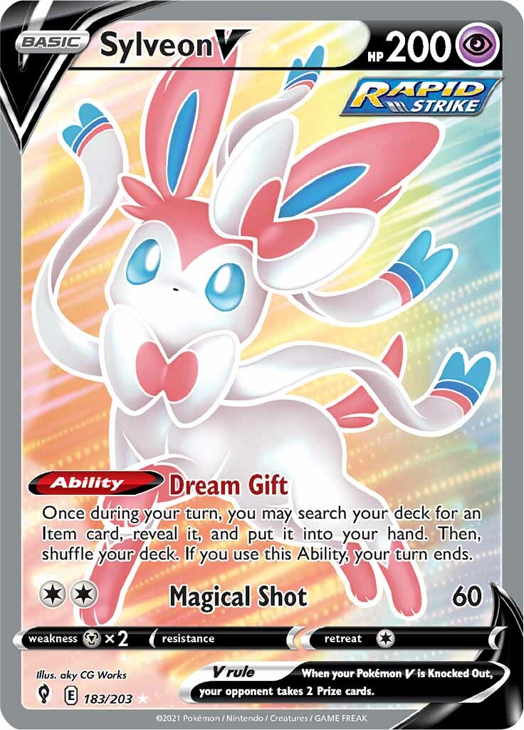 Sylveon V (183/203) [Sword & Shield: Evolving Skies] | Exor Games Summserside