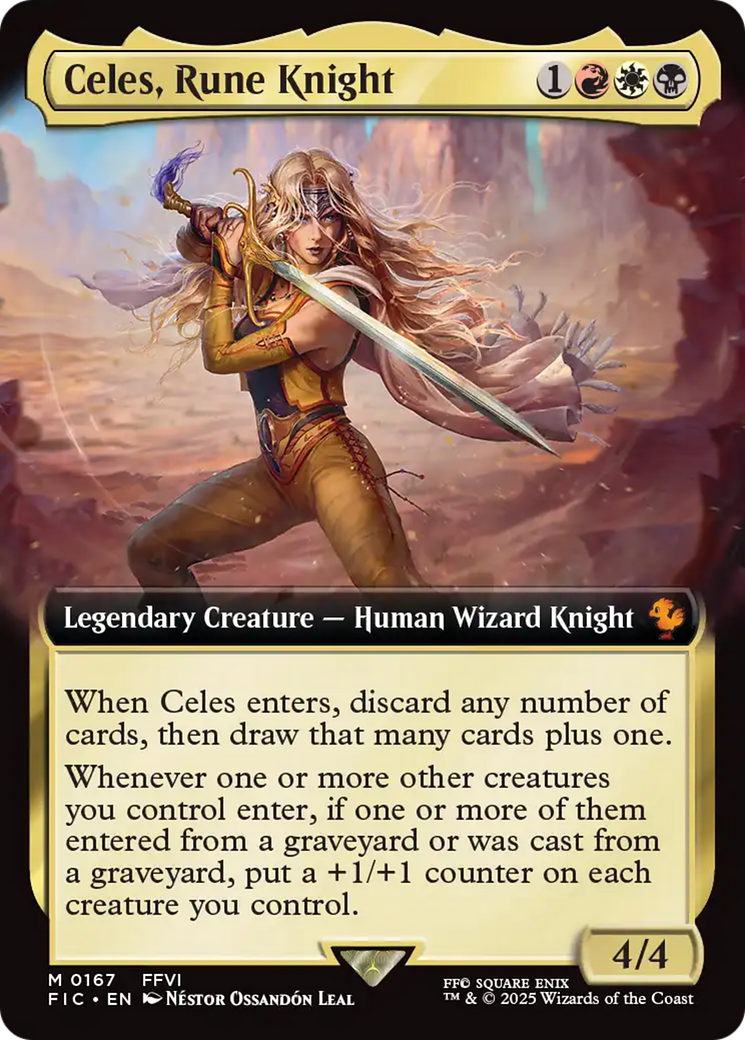 Celes, Rune Knight (Extended Art) [FINAL FANTASY Commander] | Exor Games Summserside