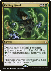 Culling Ritual [Phyrexia: All Will Be One Commander] | Exor Games Summserside
