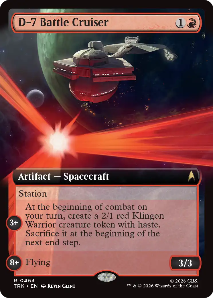 D-7 Battle Cruiser (Extended Art) [Star Trek] | Exor Games Summserside