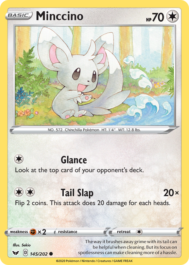 Minccino (145/202) [Sword & Shield: Base Set] | Exor Games Summserside