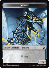 Cat // Inkling (0022) Double-Sided Token [Secrets of Strixhaven Commander Tokens] | Exor Games Summserside