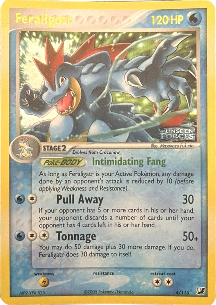 Feraligatr (4/115) (Stamped) [EX: Unseen Forces] | Exor Games Summserside