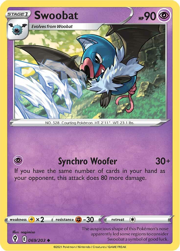 Swoobat (069/203) [Sword & Shield: Evolving Skies] | Exor Games Summserside