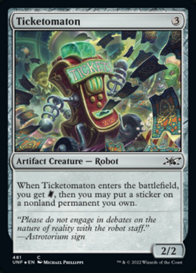 Ticketomaton (Galaxy Foil) [Unfinity] | Exor Games Summserside