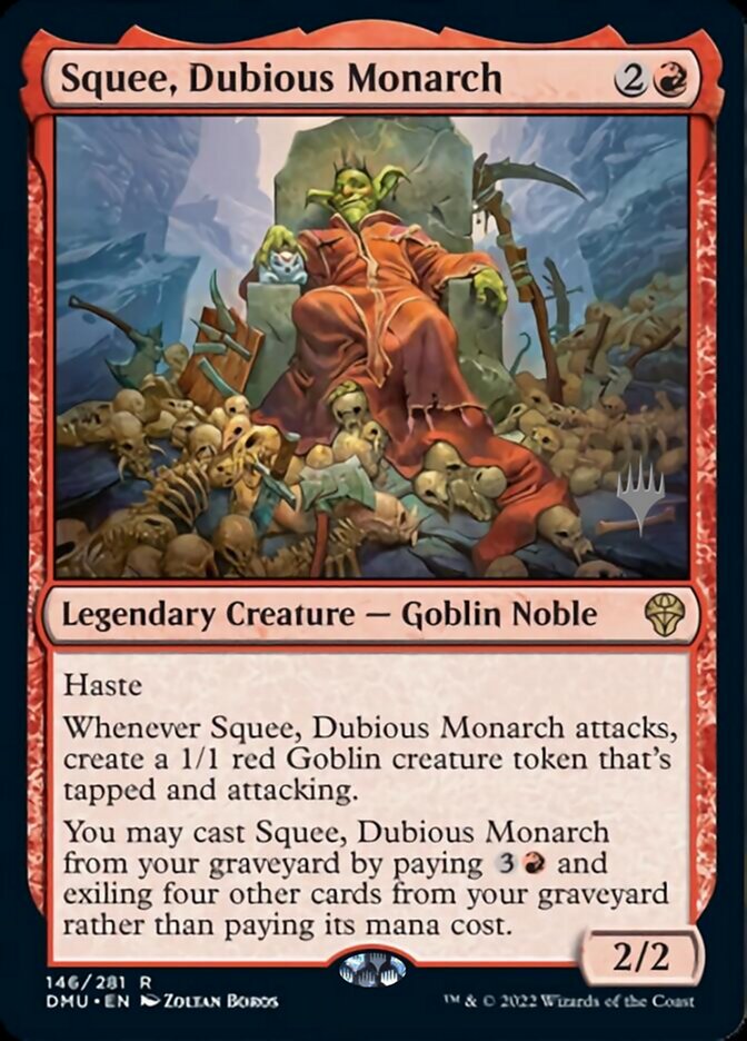 Squee, Dubious Monarch (Promo Pack) [Dominaria United Promos] | Exor Games Summserside