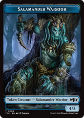 Salamander Warrior // Zombie Druid Double-Sided Token [Tarkir: Dragonstorm Commander Tokens] | Exor Games Summserside