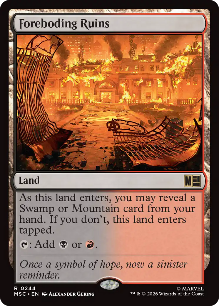 Foreboding Ruins (Surge Foil) [Marvel Super Heroes Commander] | Exor Games Summserside