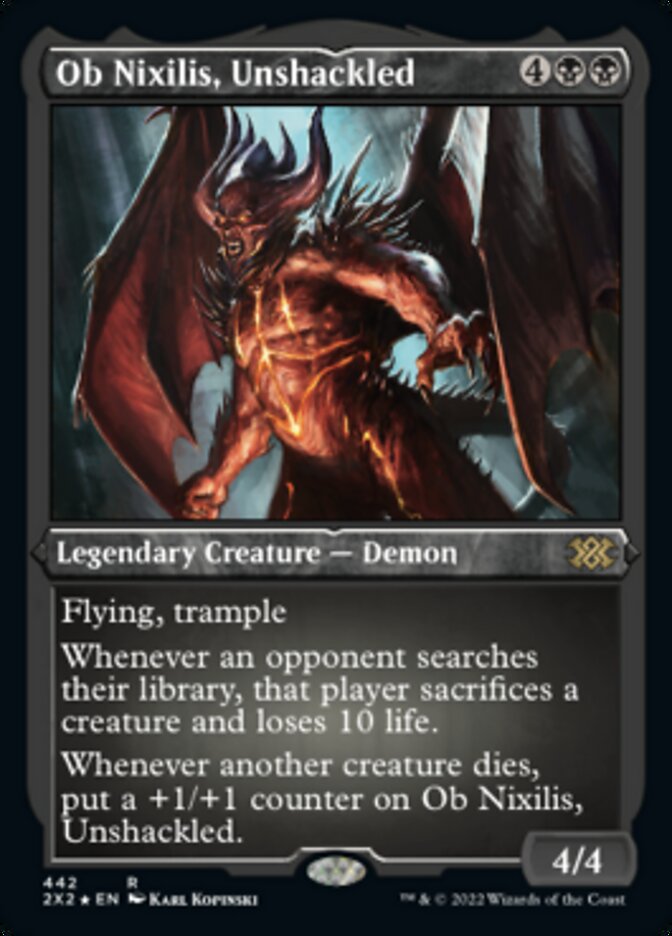 Ob Nixilis, Unshackled (Foil Etched) [Double Masters 2022] | Exor Games Summserside