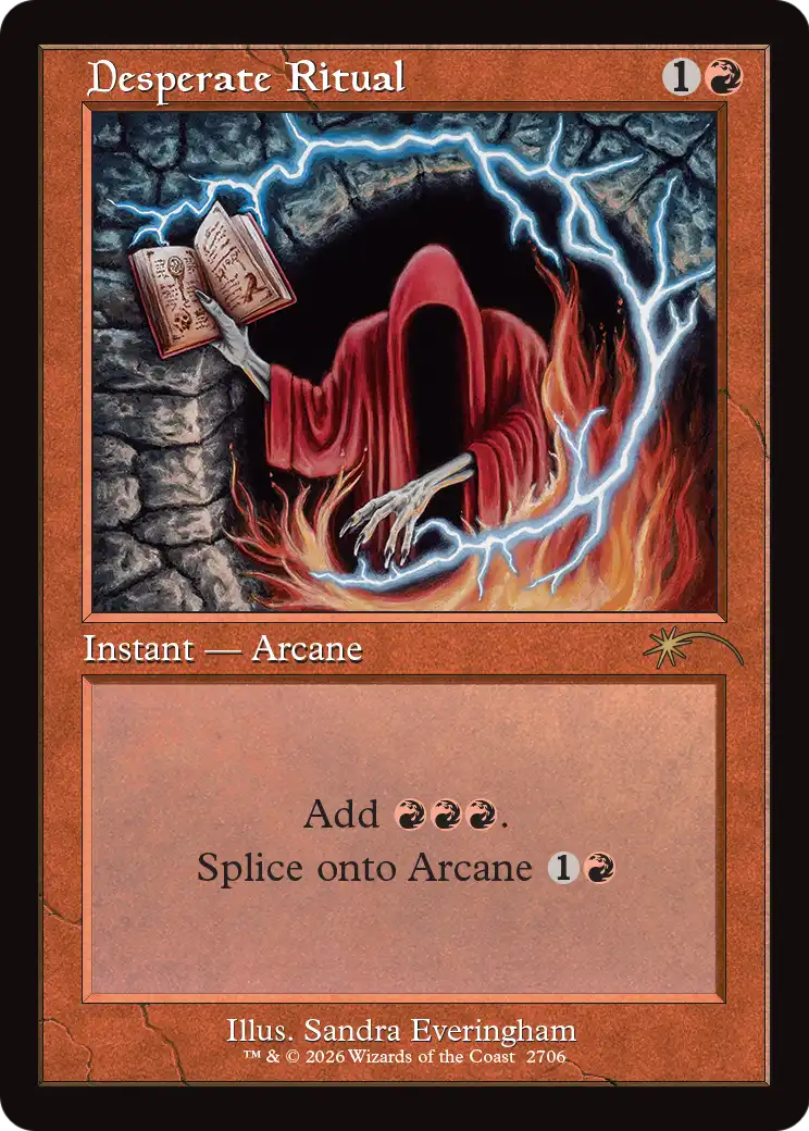 Desperate Ritual (2706) (Retro Frame) [Secret Lair Drop Series] | Exor Games Summserside