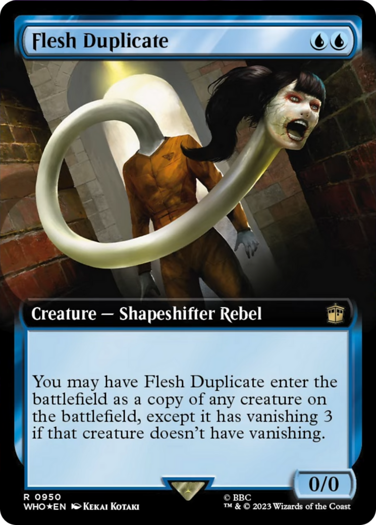 Flesh Duplicate (Extended Art) (Surge Foil) [Doctor Who] | Exor Games Summserside