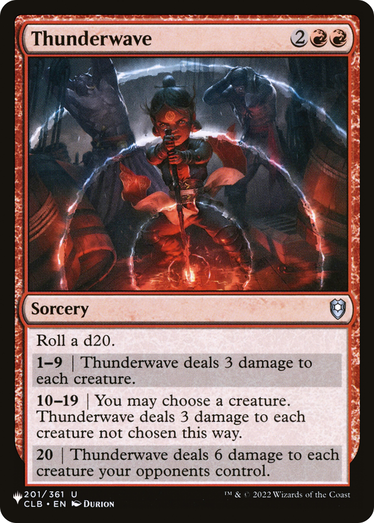 Thunderwave [The List] | Exor Games Summserside