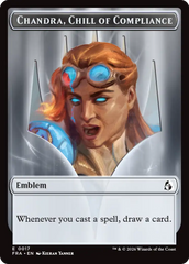 Chandra, Chill of Compliance // Chandra, Torch of Defiance Double-Sided Token [Reality Fracture Tokens] | Exor Games Summserside