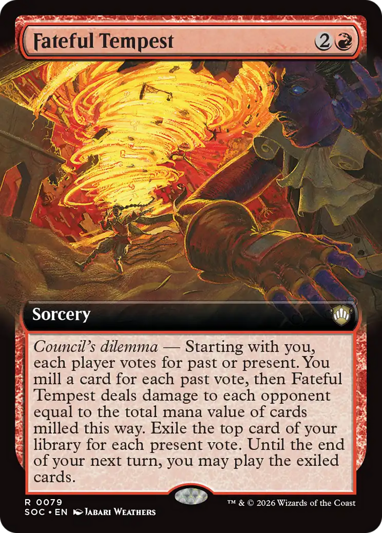 Fateful Tempest (Extended Art) [Secrets of Strixhaven Commander] | Exor Games Summserside