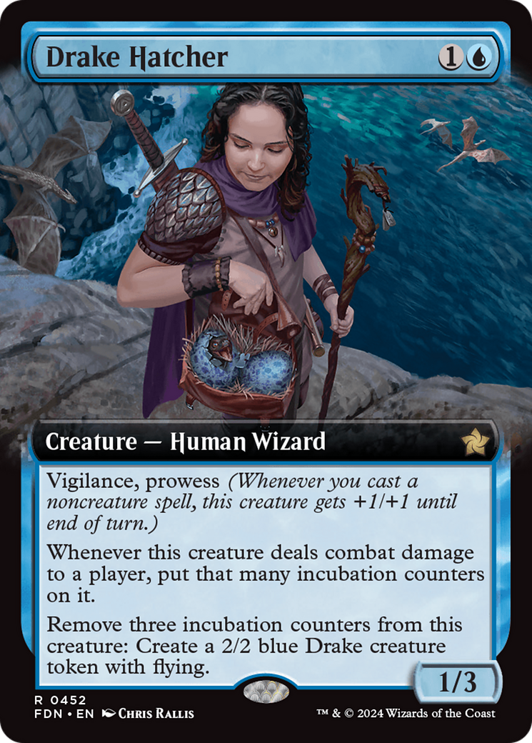 Drake Hatcher (Extended Art) [Foundations] | Exor Games Summserside