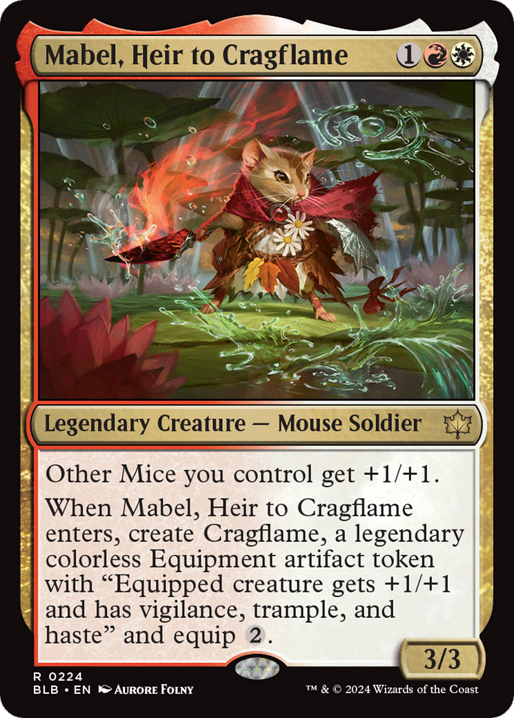 Mabel, Heir to Cragflame [Bloomburrow] | Exor Games Summserside