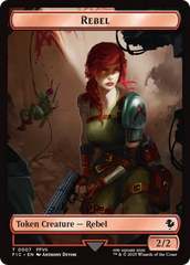 Soldier // Rebel Double-Sided Token [FINAL FANTASY Commander Tokens] | Exor Games Summserside