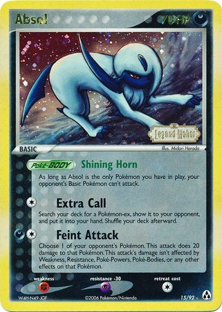 Absol (15/92) (Stamped) [EX: Legend Maker] | Exor Games Summserside