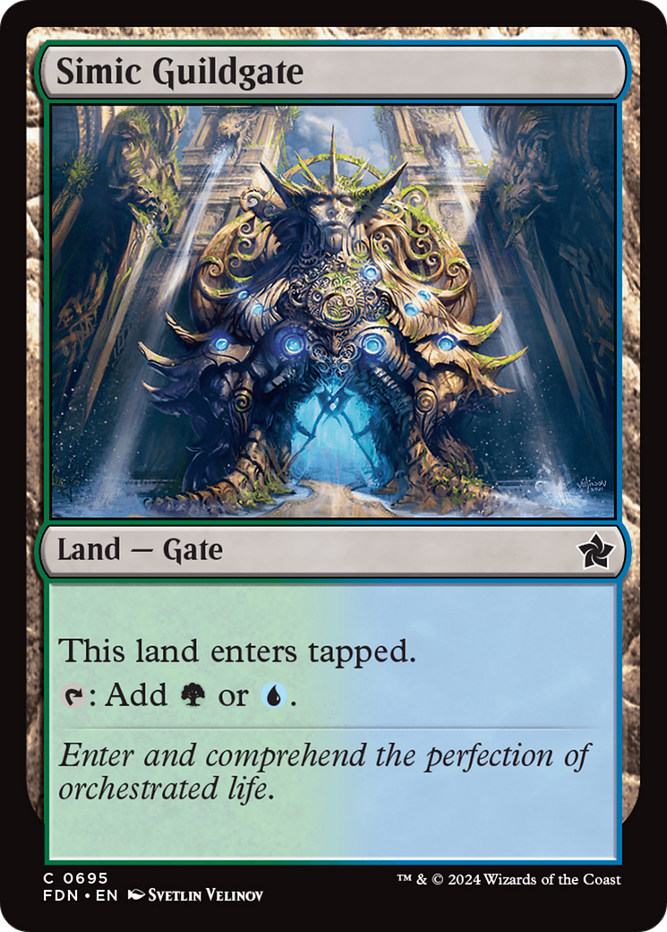 Simic Guildgate [Foundations] | Exor Games Summserside