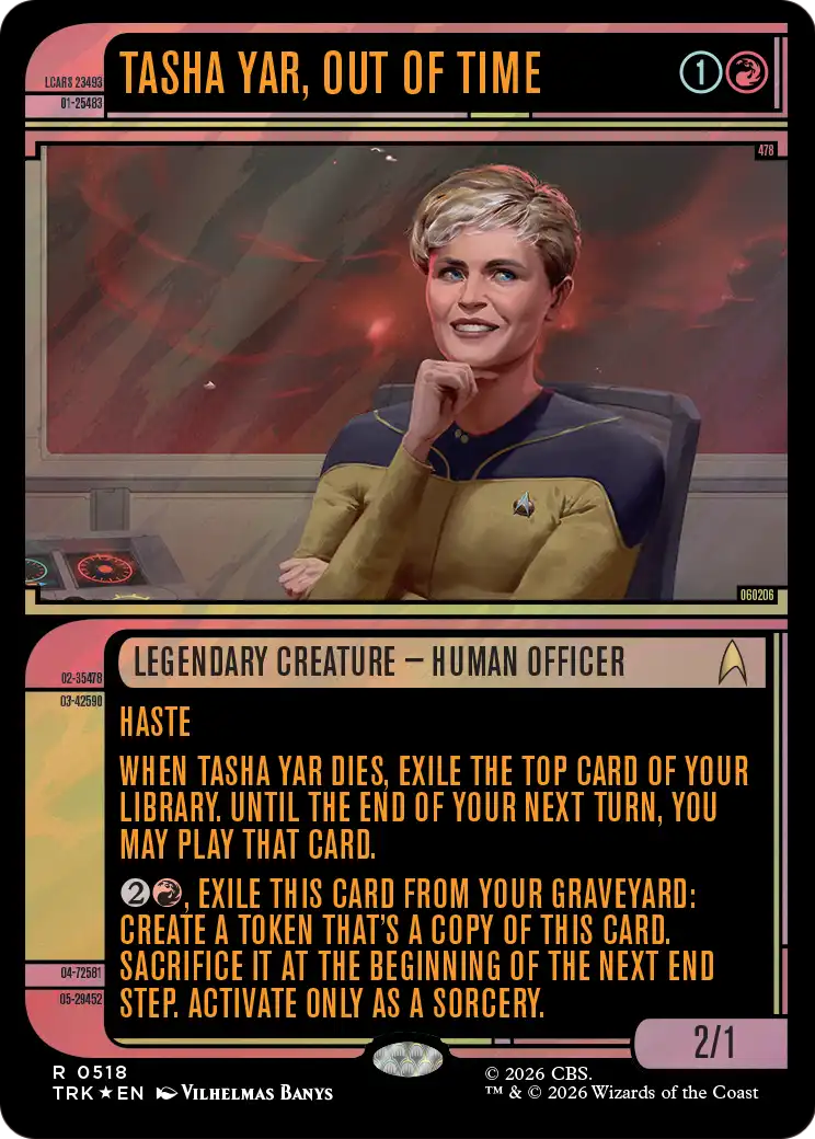 Tasha Yar, Out of Time (Showcase) (Surge Foil) [Star Trek] | Exor Games Summserside