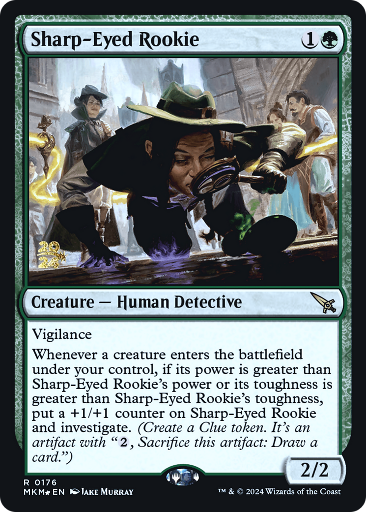 Sharp-Eyed Rookie [Murders at Karlov Manor Prerelease Promos] | Exor Games Summserside