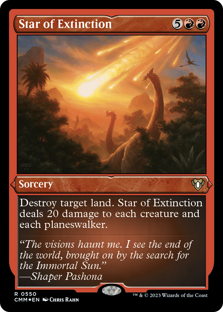 Star of Extinction (Foil Etched) [Commander Masters] | Exor Games Summserside