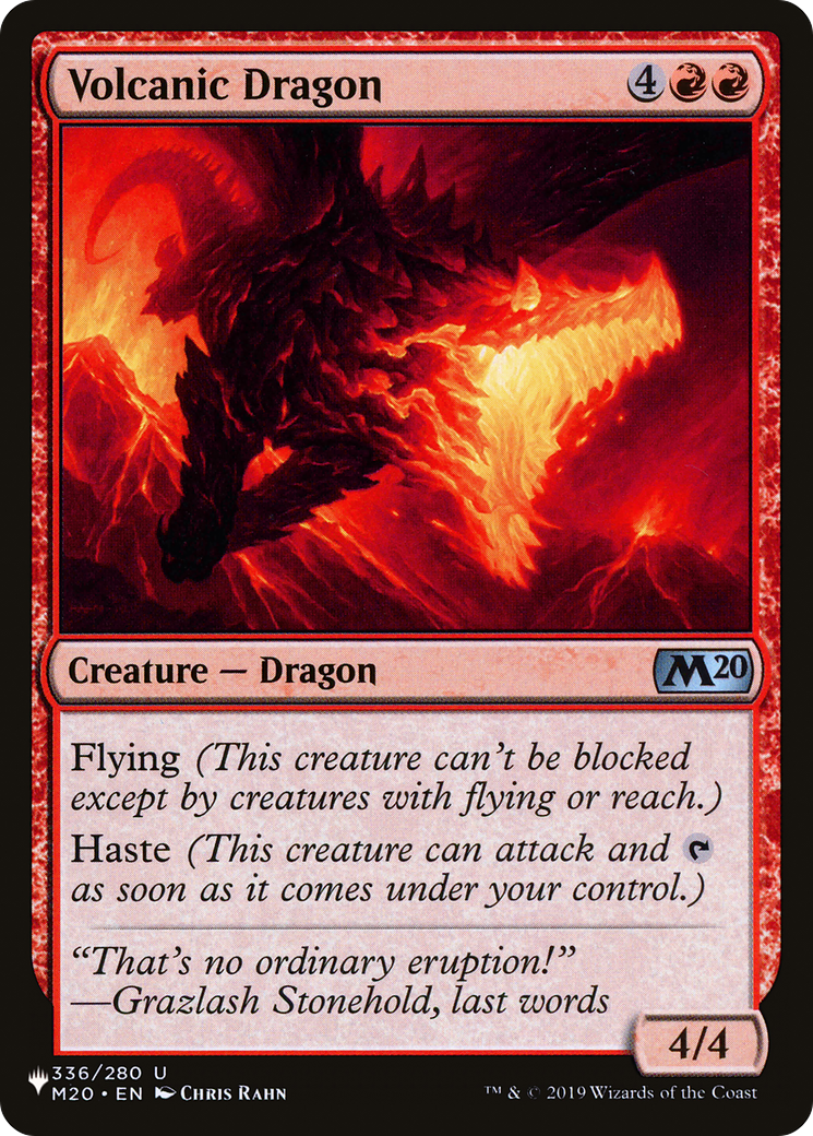 Volcanic Dragon (M20) [The List] | Exor Games Summserside