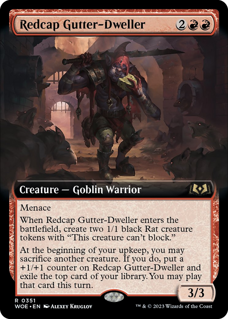 Redcap Gutter-Dweller (Extended Art) [Wilds of Eldraine] | Exor Games Summserside
