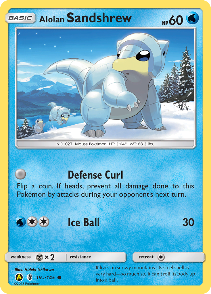 Alolan Sandshrew (19a/145) [Alternate Art Promos] | Exor Games Summserside